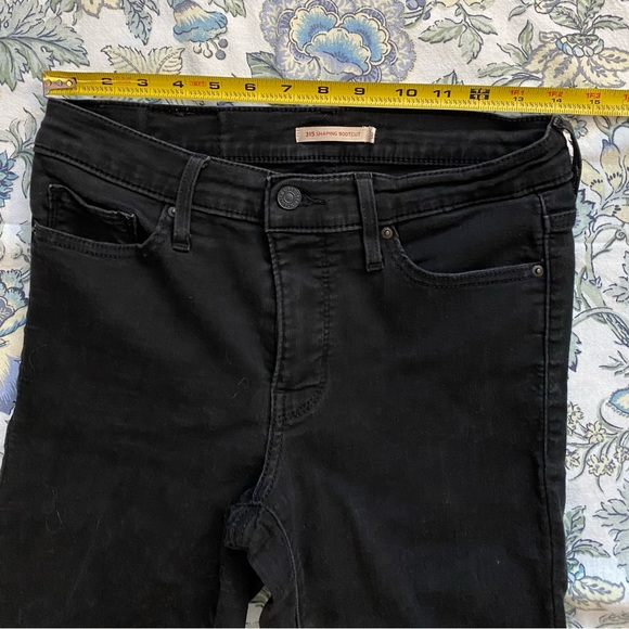Levi Strauss & Co black shaping bootcut jeans size 28 - Picture 6 of 11